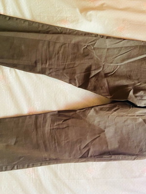 Мъжки панталон slim fit chinos тъмнозелен като нов размер M