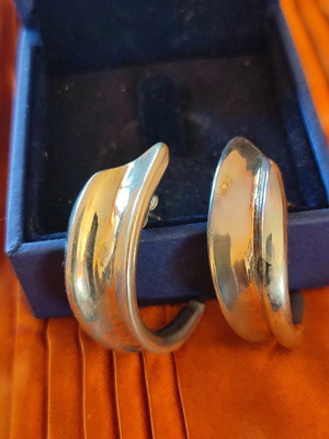 Silver 925 large earrings Oxette like new