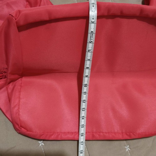 Nylon handbag like new, pink fluo with 3 compartments