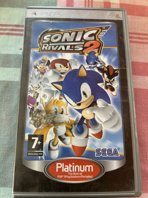 PSP Sonic Rivals 2 Platinum game like new, complete in box