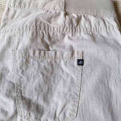 S.Oliver women's linen pants XXL new, ecru color