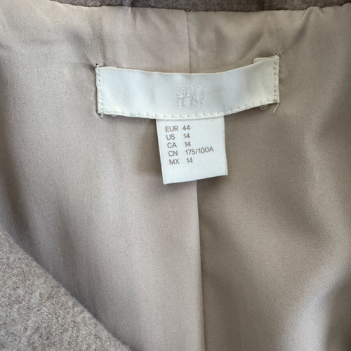H&M beige pea coat size 44