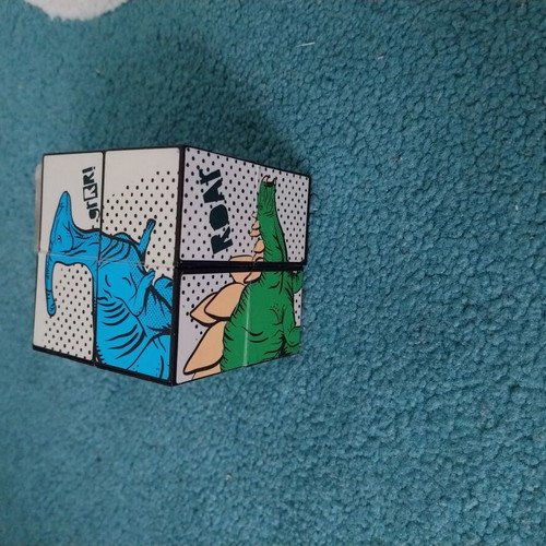 Puckator Dinosauria Puzzle Cube used, educational toy