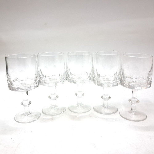 Vintage crystal wine glasses set of 5 like new