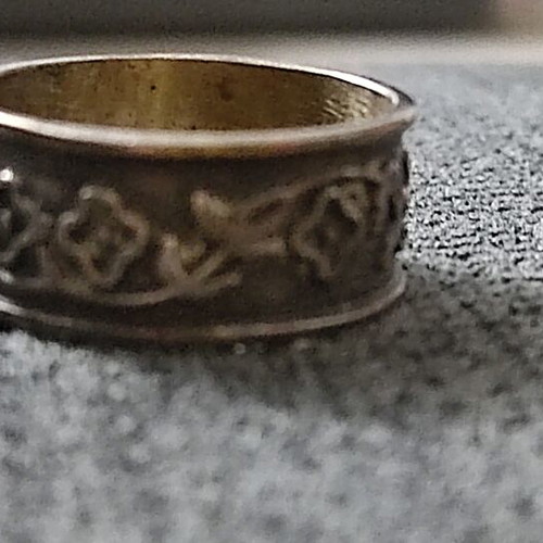 Engraved vintage ring used