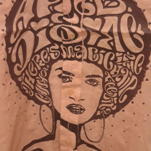 Kulte Vintage Pink "Afro" Shirt Unisex