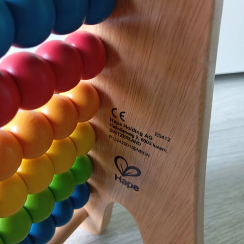 Hape Rainbow wooden abacus