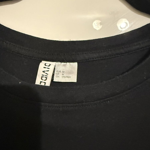 Black basic t-shirt for women H&M like new, size M