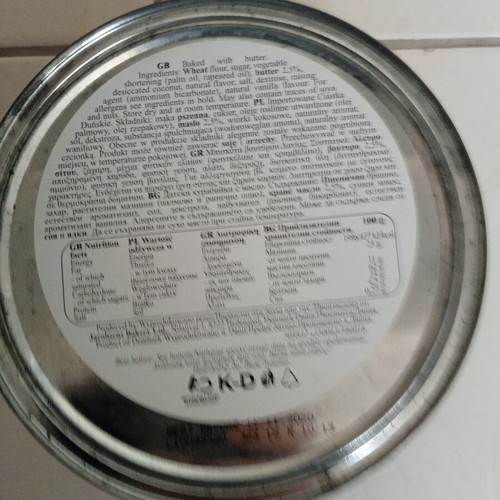 Metal Collectible Box Jacobsens Bakery's with Vintage Embossed Lid
