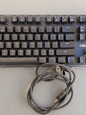 Turbo-X Nemesis N60 RGB USB Keyboard like new