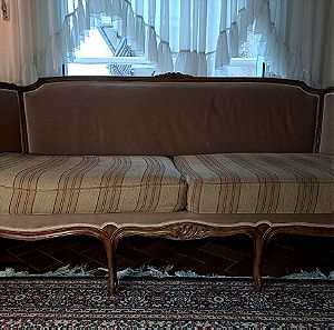 Καναπές 3θέσιος vintage από μασίφ ξύλο