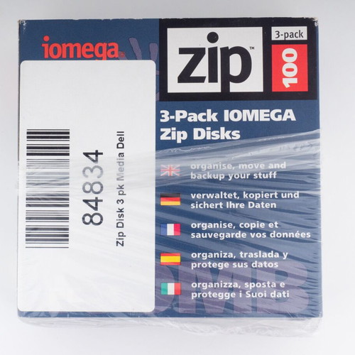 Iomega Zip 100MB Disks 3-Pack Like New, PC Formatted