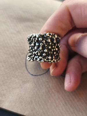 Handmade 925 silver solid ring like new