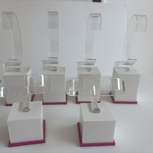 Watch and bracelet display stands used, set of 6