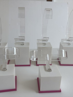 Watch and bracelet display stands used, set of 6