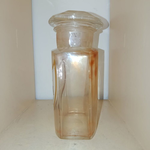 Old pharmacy bottle used with handmade label