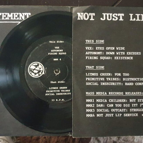 Various Not Just Lip Service vinyl used, punk