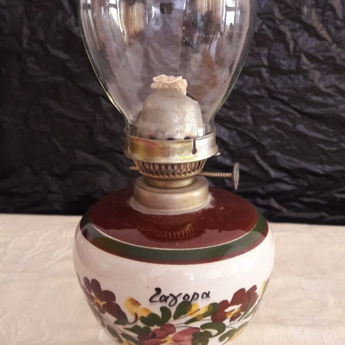Vintage ceramic oil lamp like new