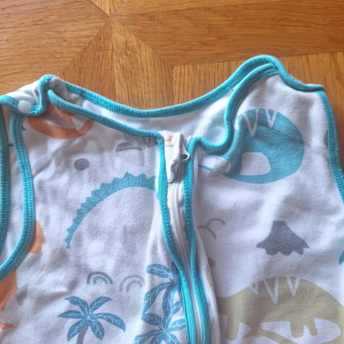 Children's sleeping sack with feet XL, dinosaur design, 100% cotton