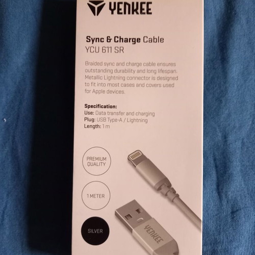 USB to Lightning cables new, set of 3 pieces 1m, 1.5m, 2m