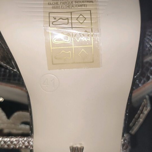 Maria Mare sandals size 41 like new, bronze-gold-silver, thick heel