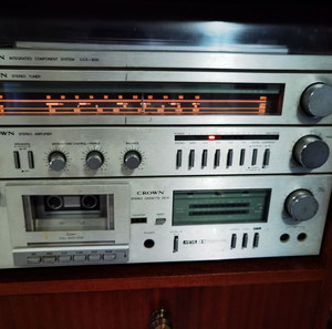 CROWN CCS-1000 Vintage Hi-Fi Σύστημα με Πικάπ, Κασετόφωνο και Ηχεία
