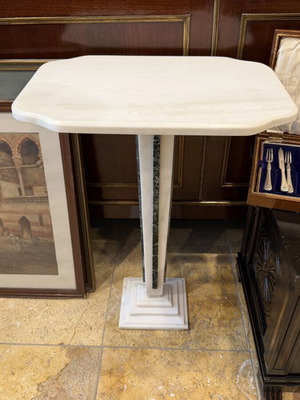 Marble table like new, 50x35 cm and 70 cm height