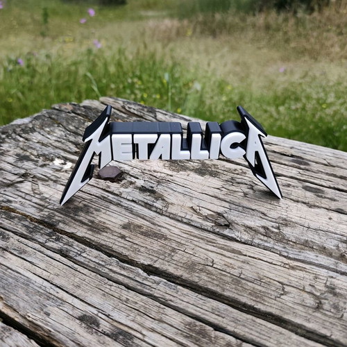 Metallica Logo Stand 3D printed new decorative item