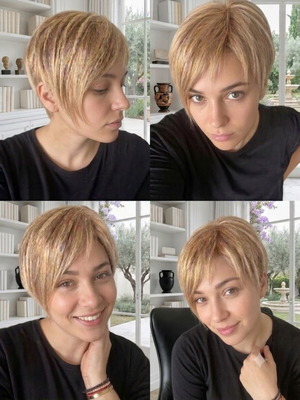 Gisela Mayer Modern Hair Collection wig like new, brown with highlights