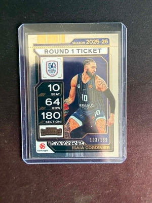 2025-26 Panini Contenders EuroLeague Round 1 Ticket Isaia Cordinier new