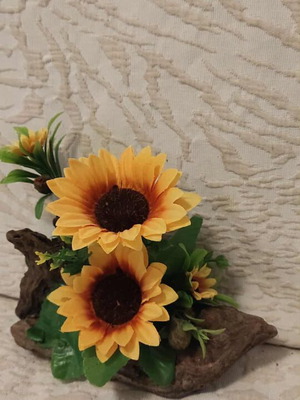 Handmade decoration on natural tree root new