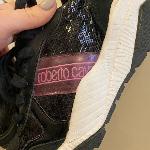 Roberto Cavalli Sneakers like new, size 36, black and white
