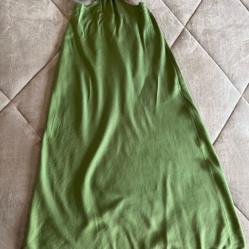 Italian dress 100% tensel unused green size S