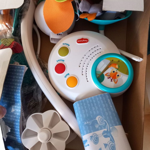 Tiny Love baby mobile used for lullabies