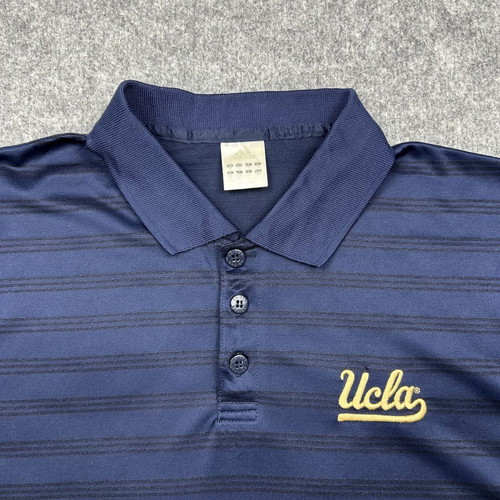 Adidas UCLA Polo shirt used, navy blue, size M