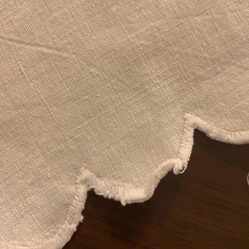 Set of 3 cherry embroidered table linens 0.65x0.70 m