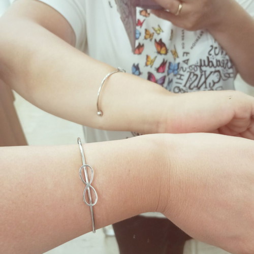 Steel infinity bracelet new made of stainless steel