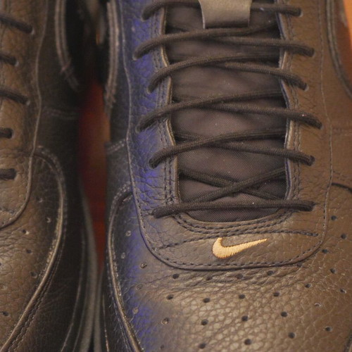 Nike Air Force 1 Luxe size 48.5 like new black leather casual shoes