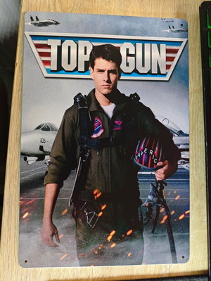Top Gun Maverick metal sign like new, decorative