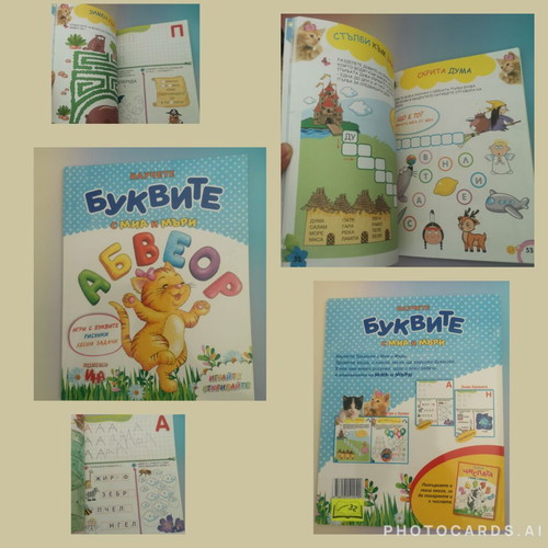 Learn the Letters with Mia and Murry educational book