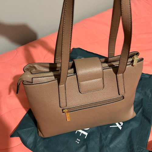 Verde women's shoulder bag brown new
