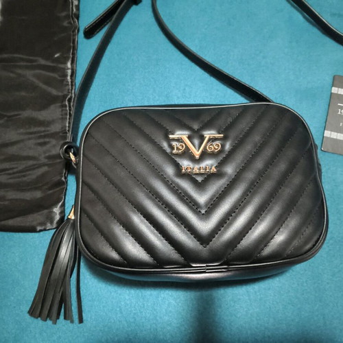 Versace 1969 shoulder bag black like new leatherette