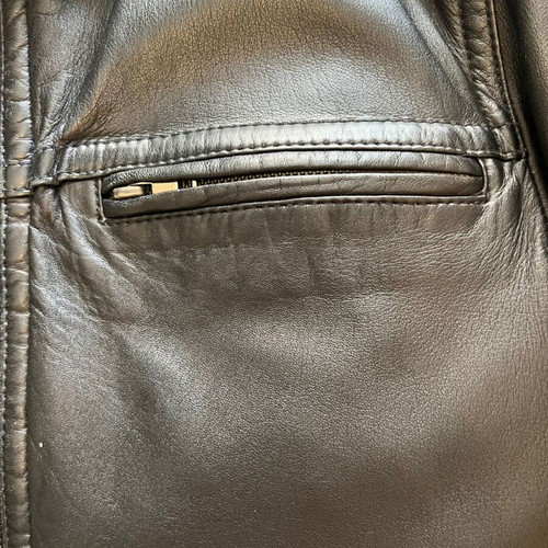 Prince Oliver leather men's jacket like new, size 50, black