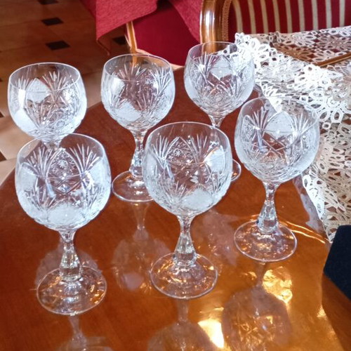 Crystal Water Glasses set of 6 like new