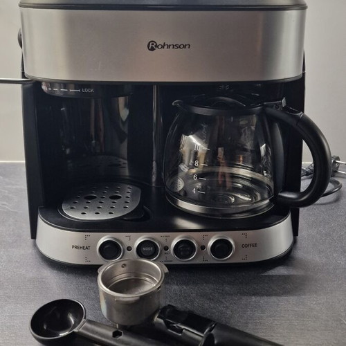 Rohnson 3-in-1 Coffee Maker 15bar Pressure 1850W used