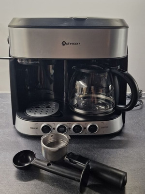 Rohnson 3-in-1 Coffee Maker 15bar Pressure 1850W used