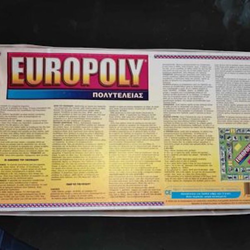 Europoly board game luxury edition used