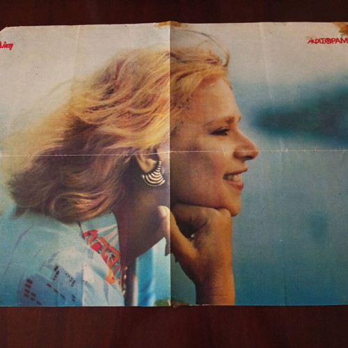 Aliki Vougiouklaki poster used, cut from Afisorama magazine 80s