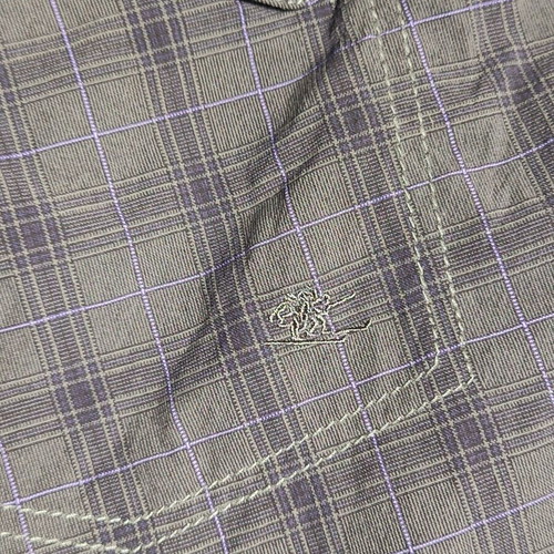 Bergans of Norway Utne Plaid Hiking Shorts Men XL gray purple