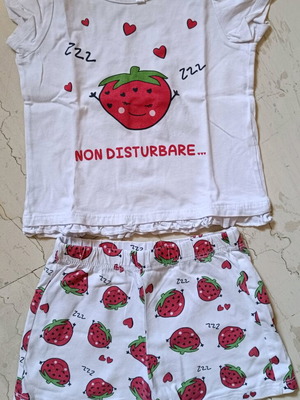 Pajamas used 18 months with strawberries and comfortable fit